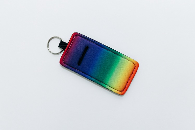 NeoSlot Neoprene Lipstick Holder Keychain 3