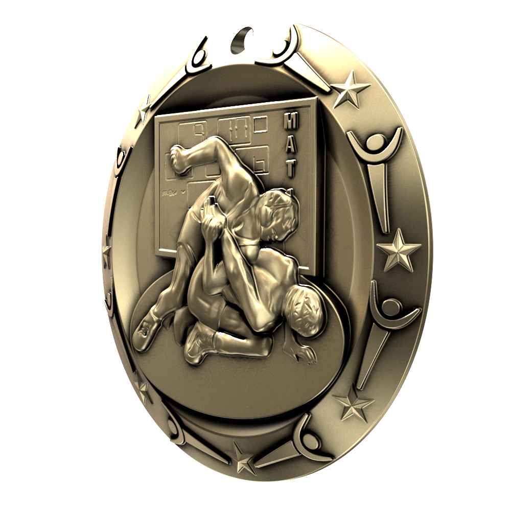 Wrestling World Class Medallion (3") 2