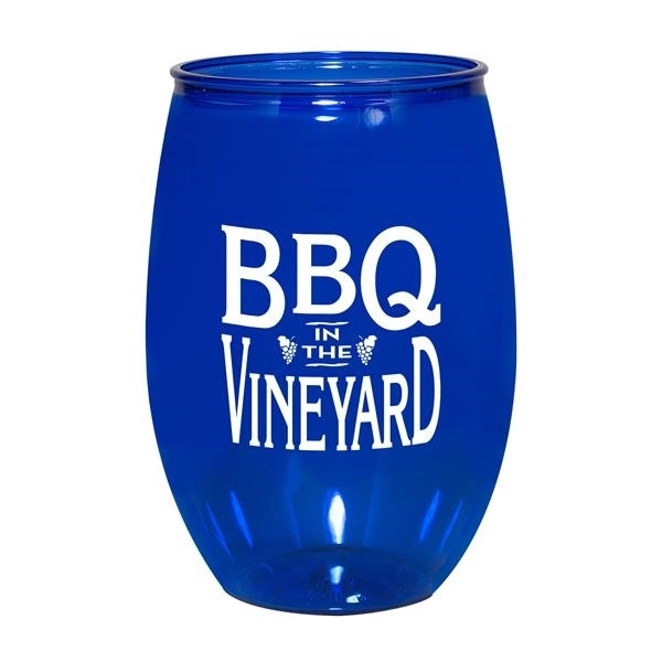 10 oz. Stemless Plastic Wine Glasses 4