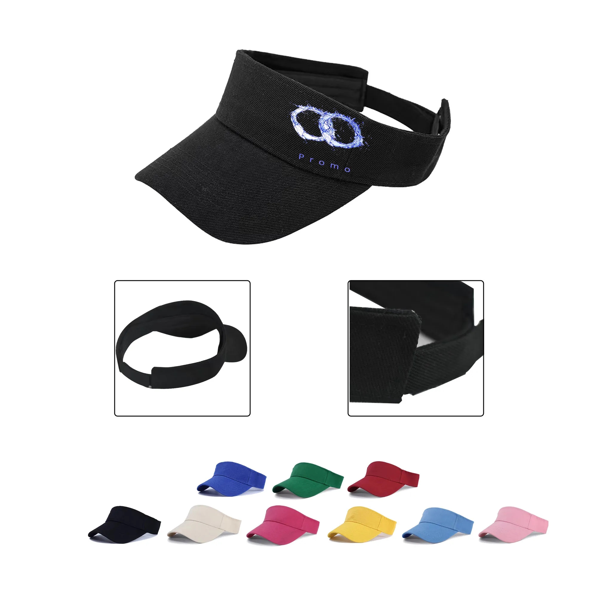 MOQ20 Summer Cotton Sun Visor 2