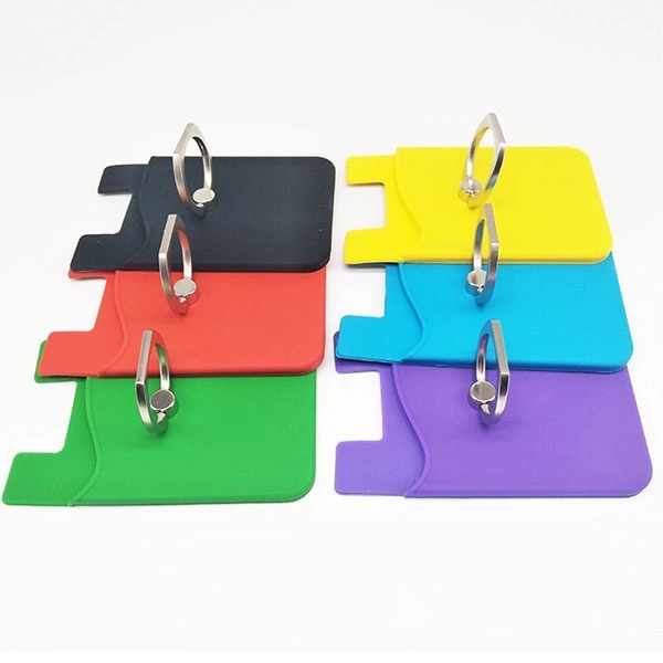 Silicone Phone Card Holder with Ring Stand 12