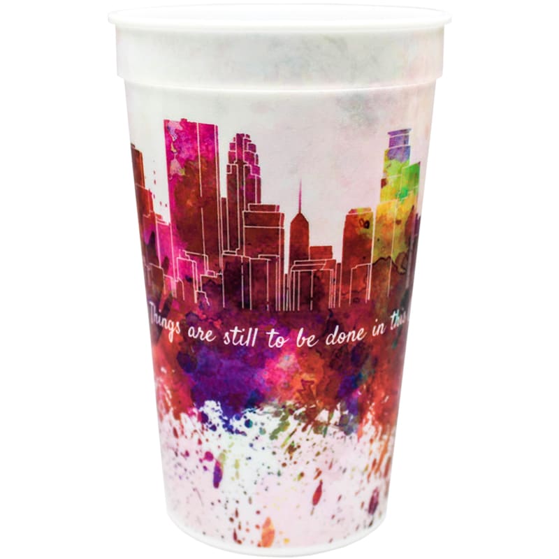 22oz Full Color Wrap Stadium Cups 3