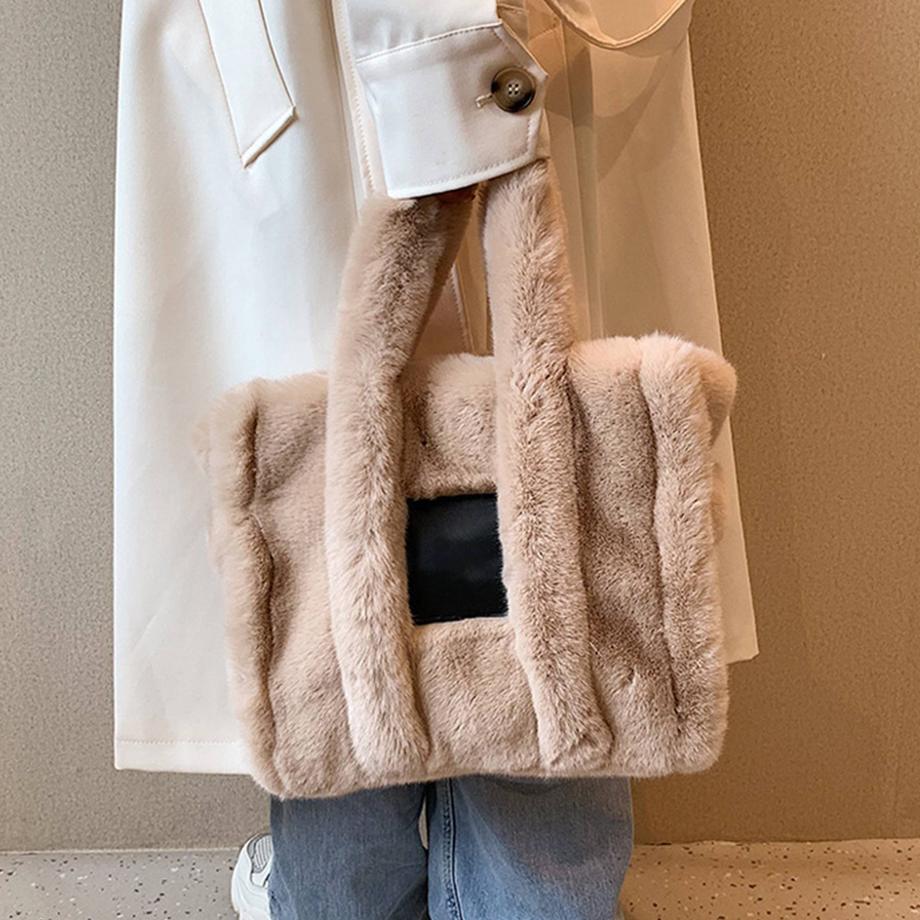 Plush Large Capacity Tote Bags For Women 2