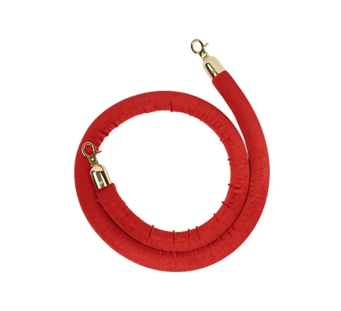 Crowd Control Stanchions With Velvet Rope (1.04ft x 3.28ft) 3