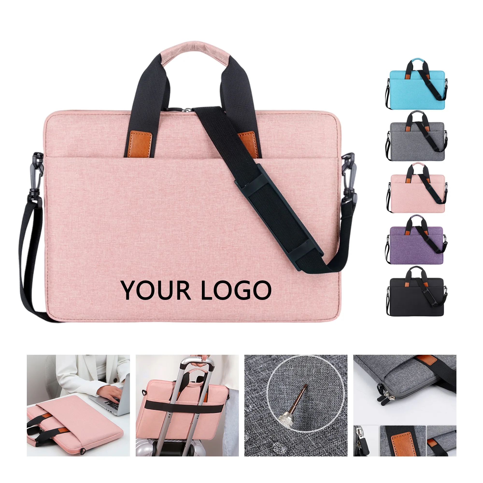 Minimalist Trolley Style Handbag with Spacious Interior 2