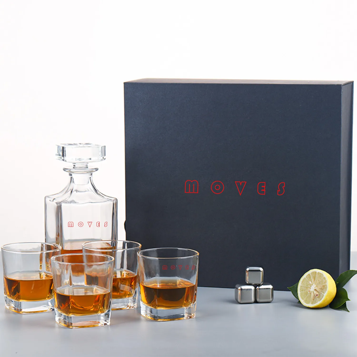 Whiskey Wine Glass Bottle Set 1