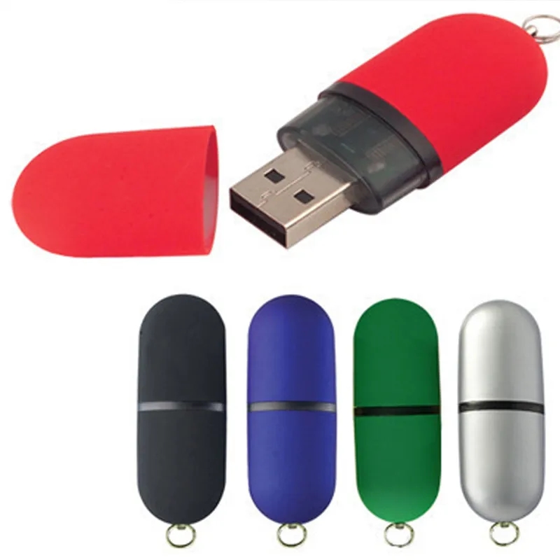 2Gb Lipstick USB Flash Drive With Key Chains 2
