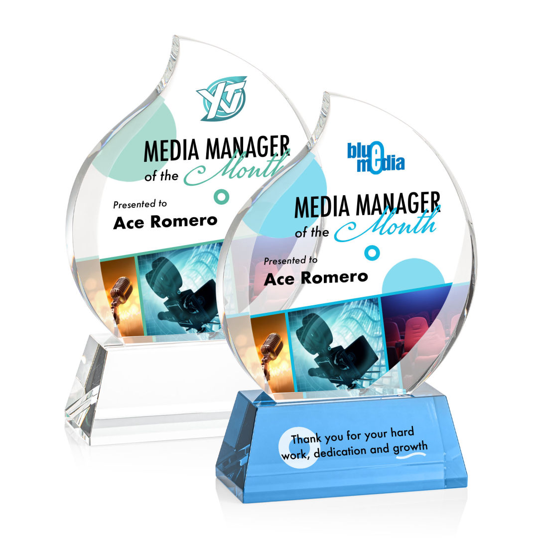 Preswick Flame VividPrint™ Award on Base