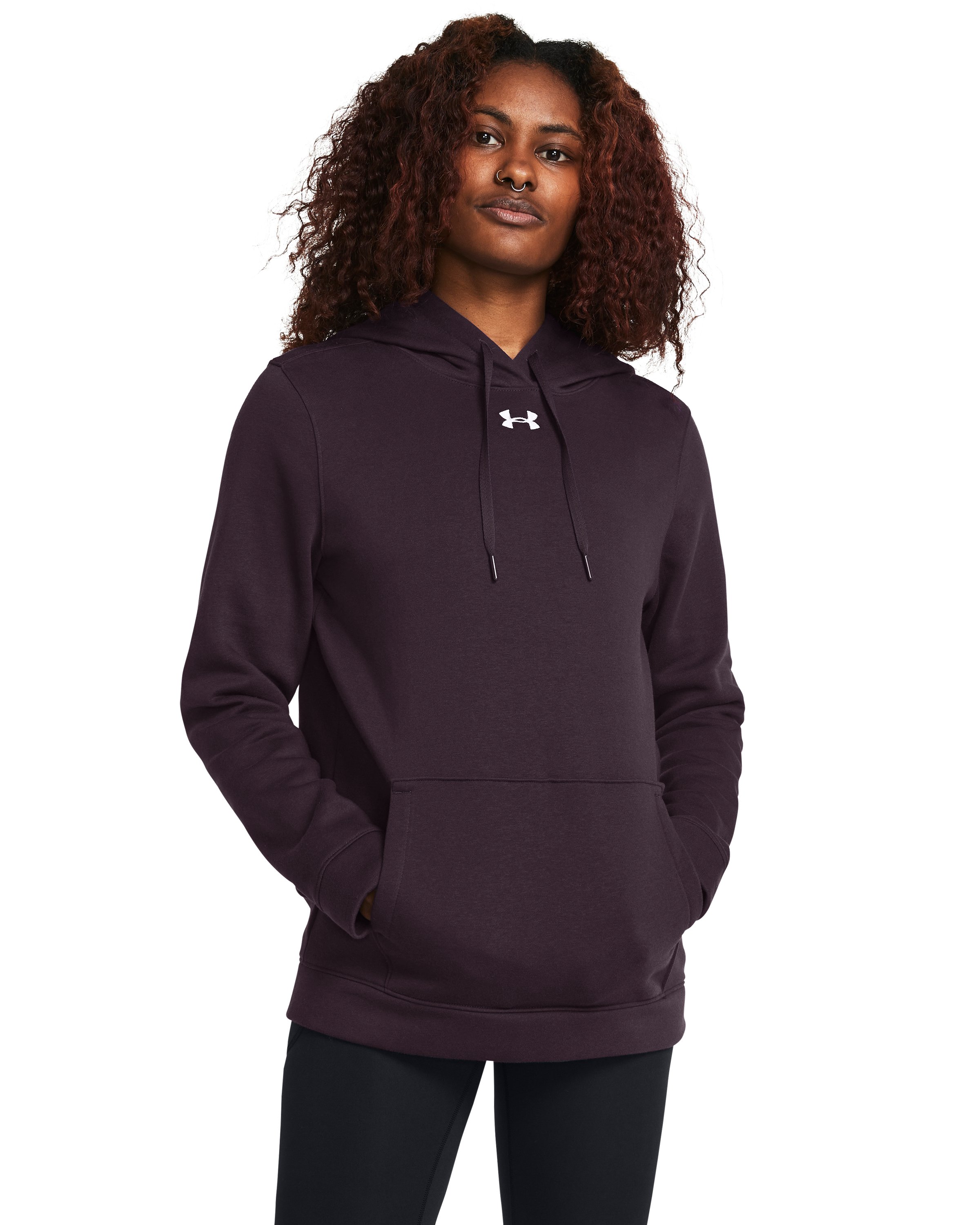 UA Hustle Fleece Women's Hoodie, custom hoodie or sweatshirt with logo imprint 7