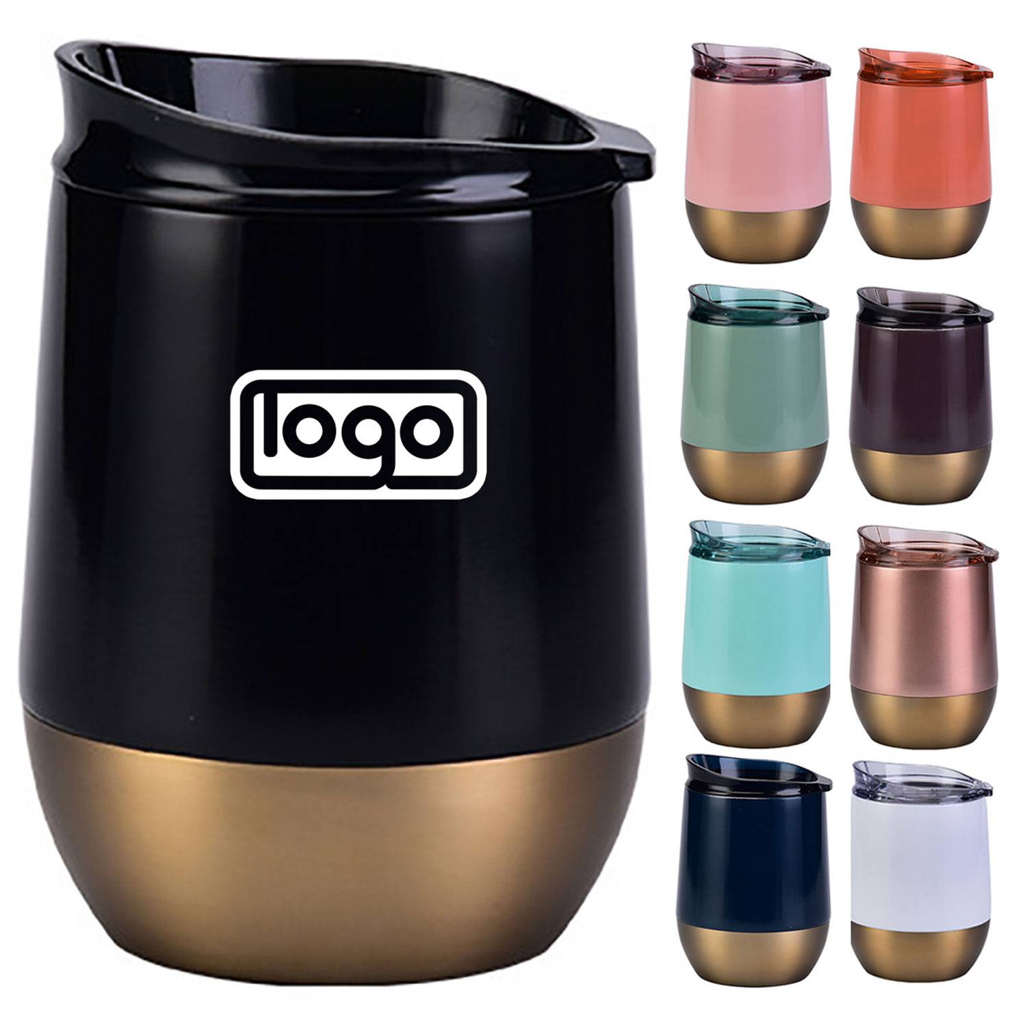 12oz Stainless Steel Tumbler w/ Lid 8