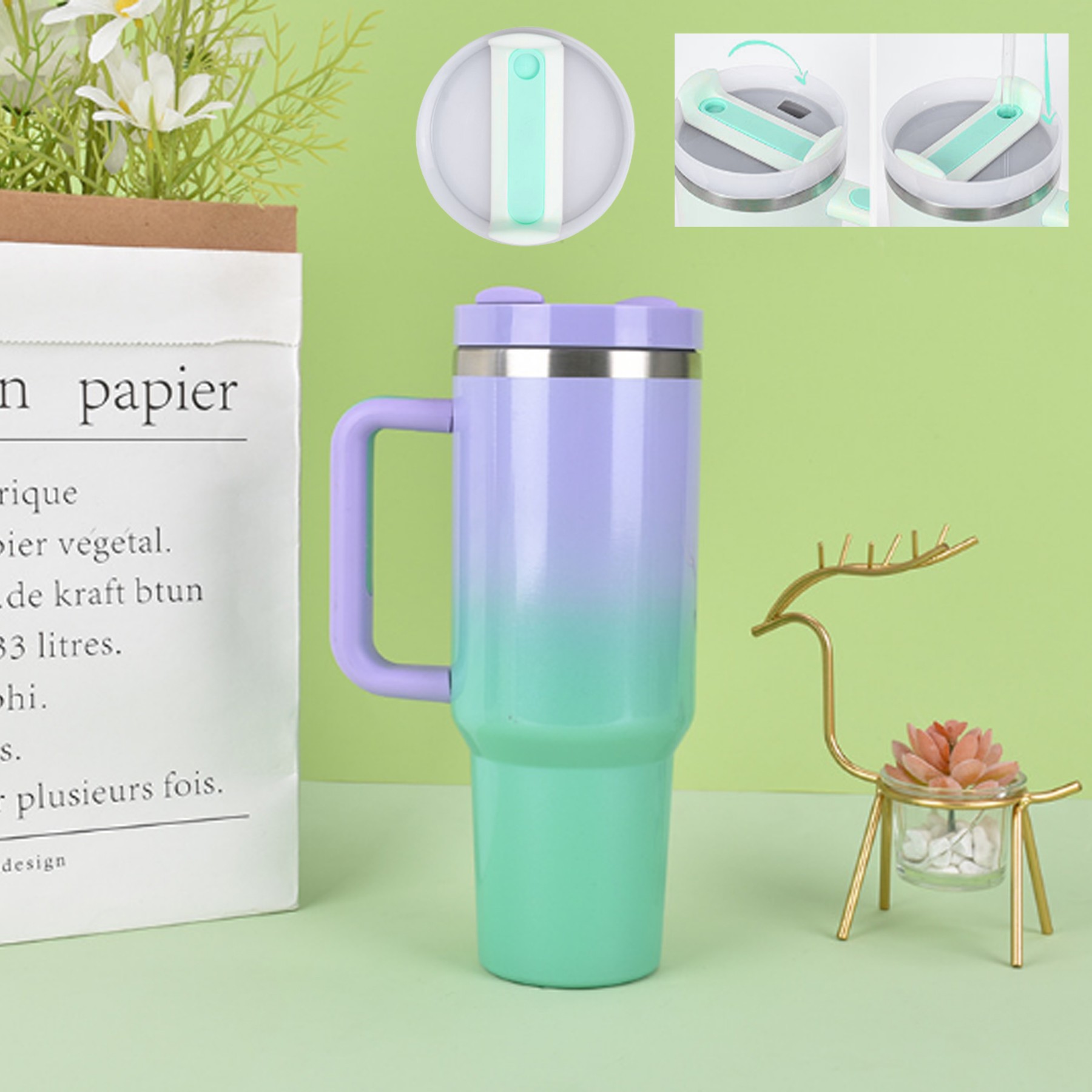 40Oz Gradient Color Ice Tumbler 8