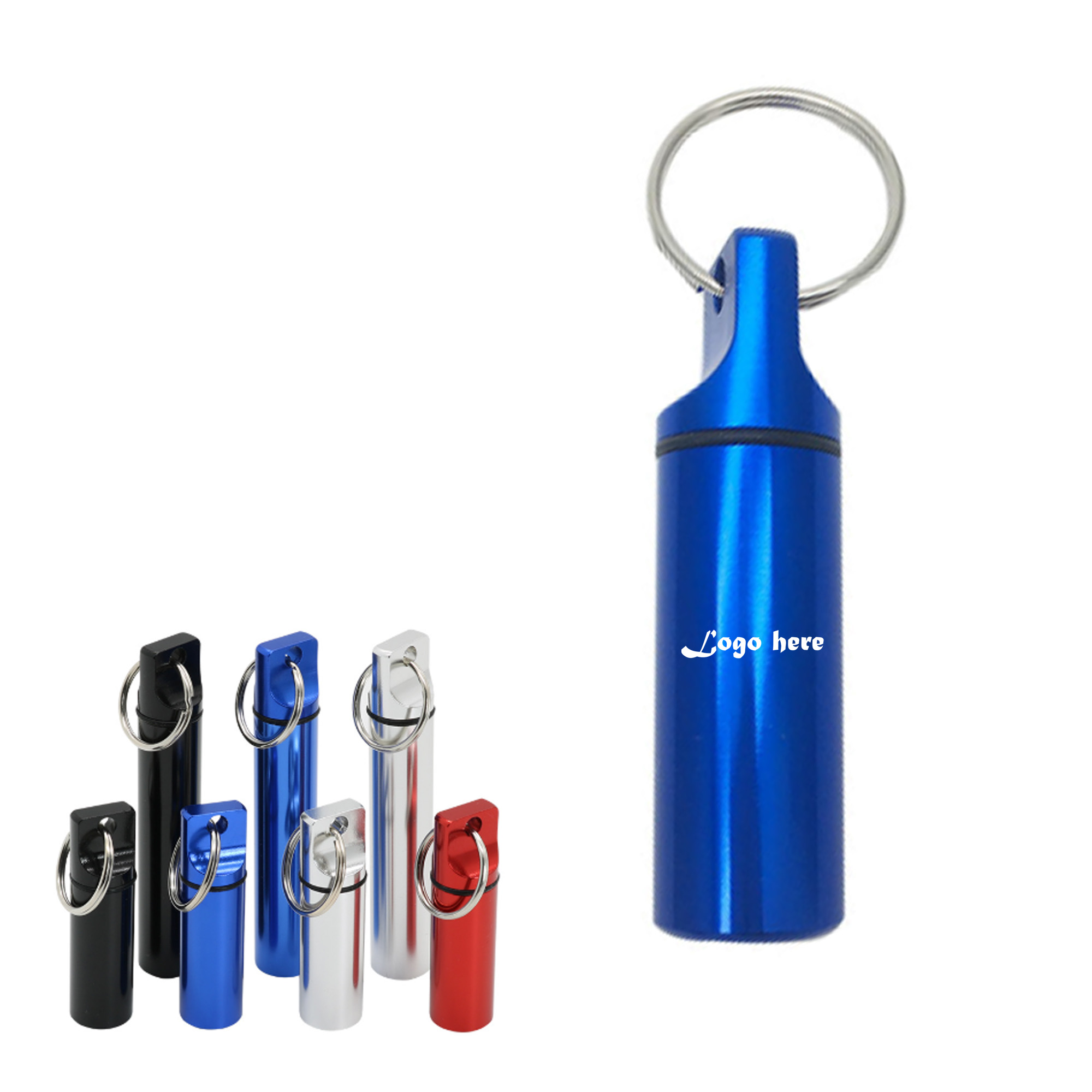 Portable Pill Box Keychain 2