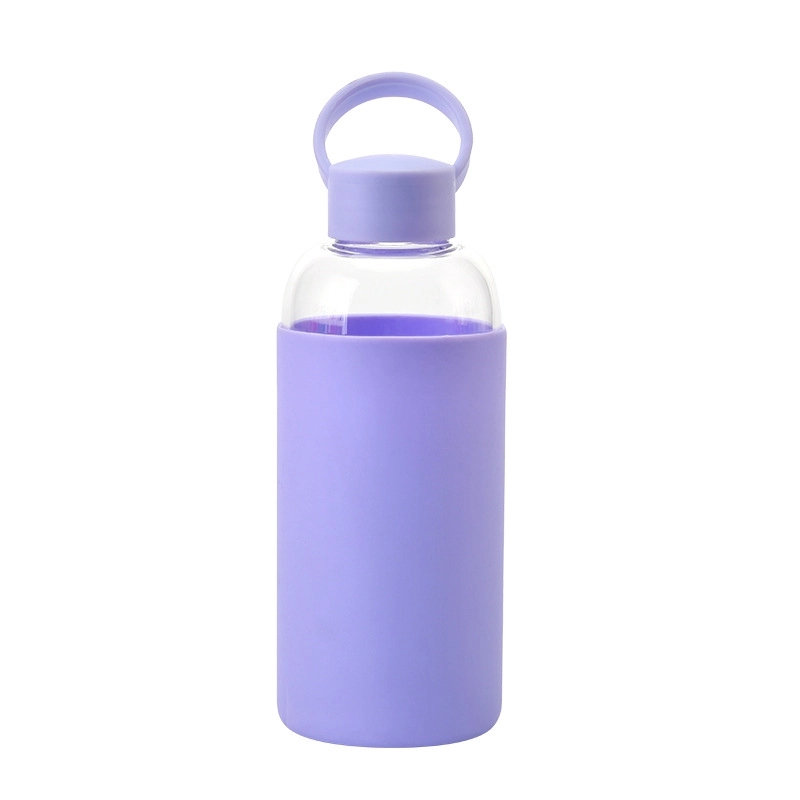 Custom 20 oz High-strength Borosilicate Glass Water Bottle 12