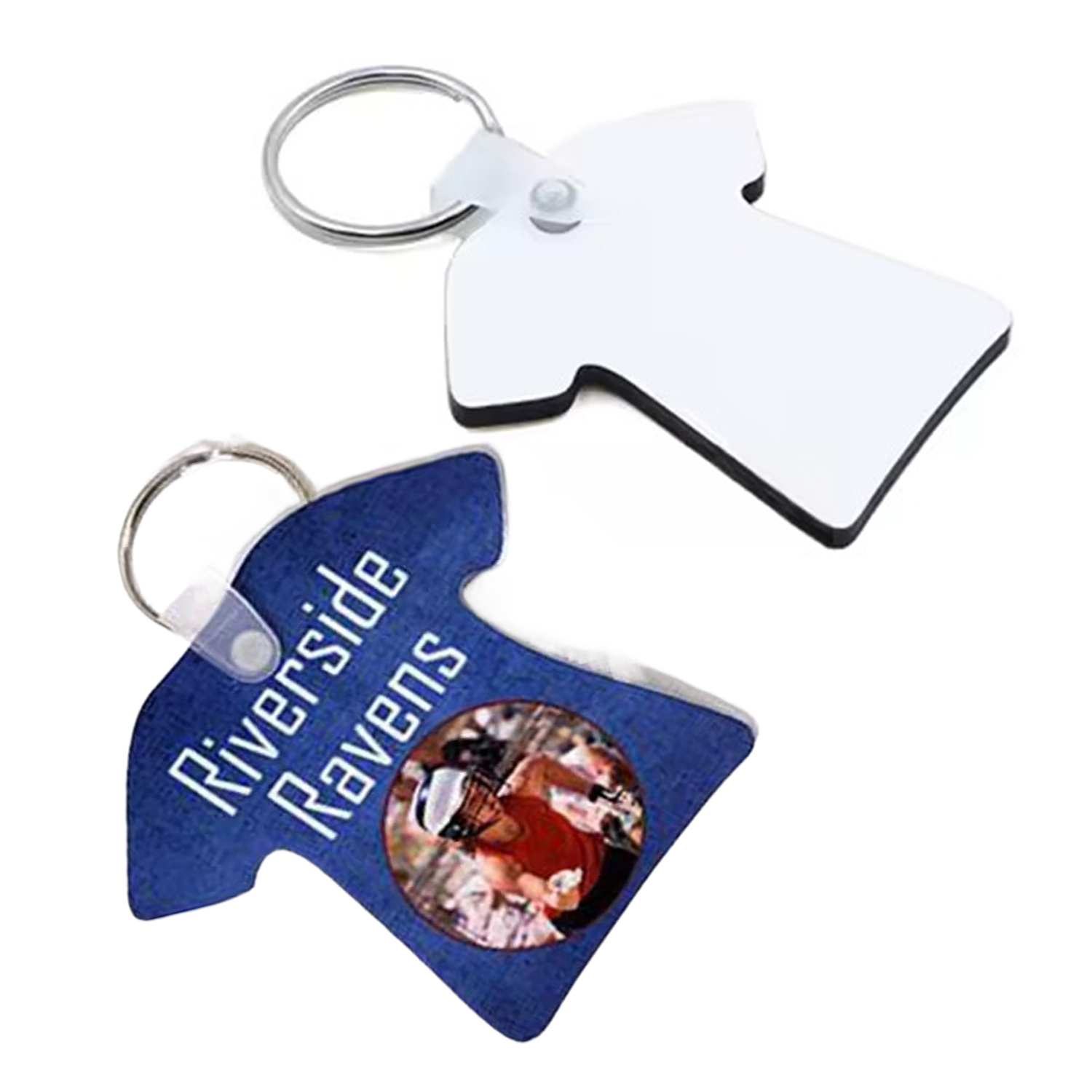 Dress Shaped Sublimation MDF Keychain 1