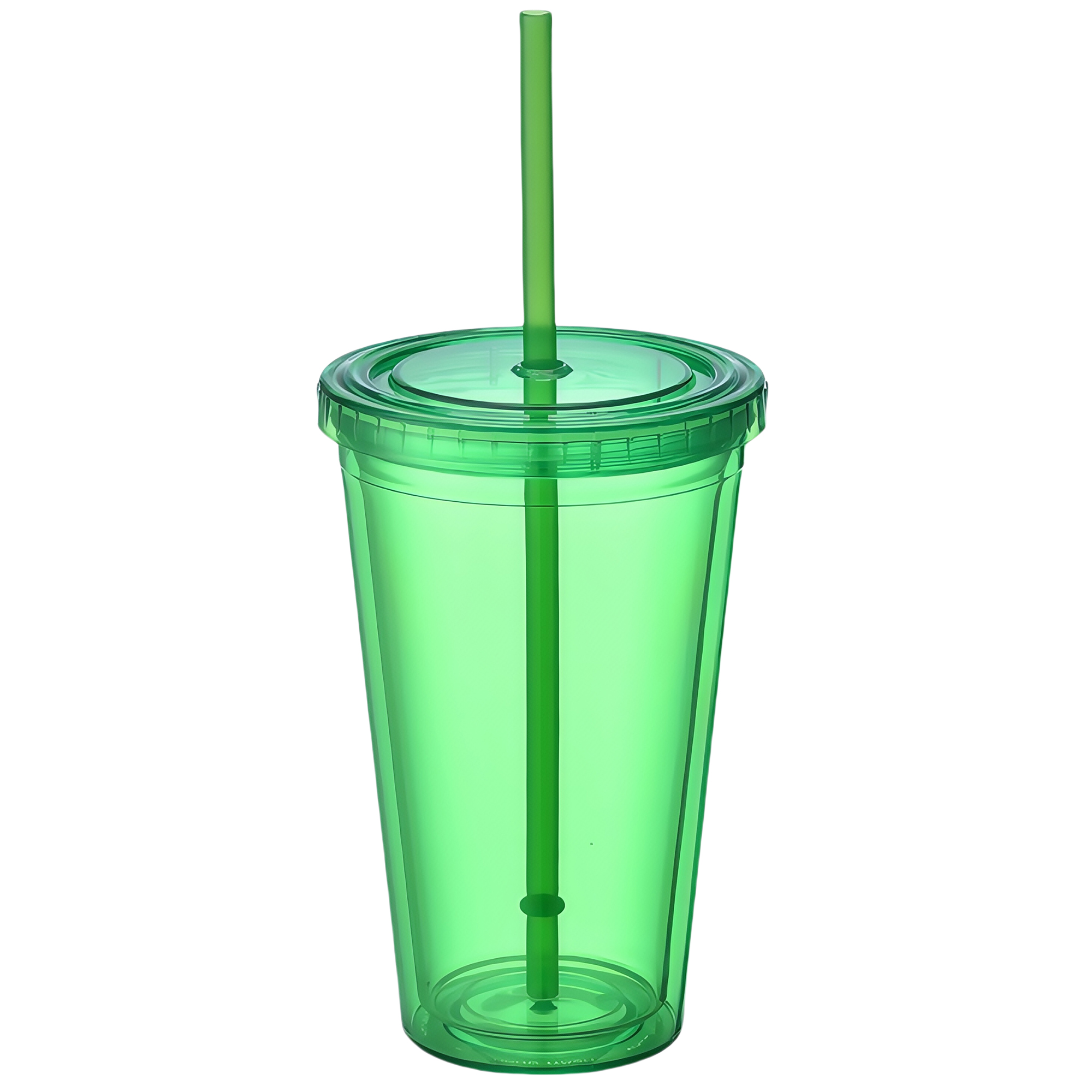 500ml Double Wall Plastic Straw Cup with Lid, custom plastic cup with logo imprint 4