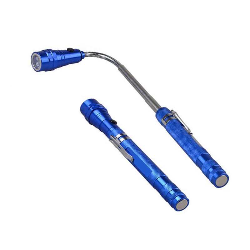 3 LED Magnetic telescopic Aluminum Flashlight 2