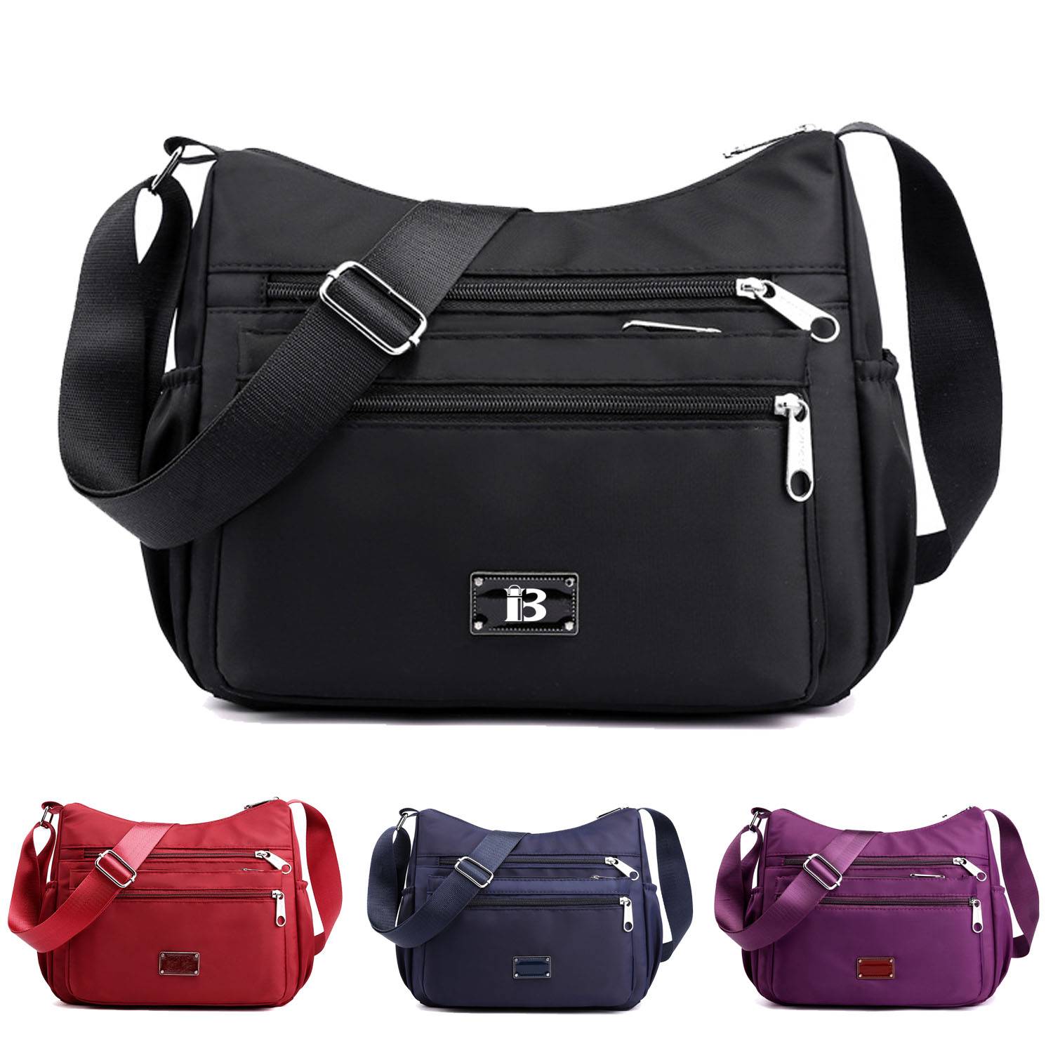 Woman's Waterproof Nylon Crossbody Bag