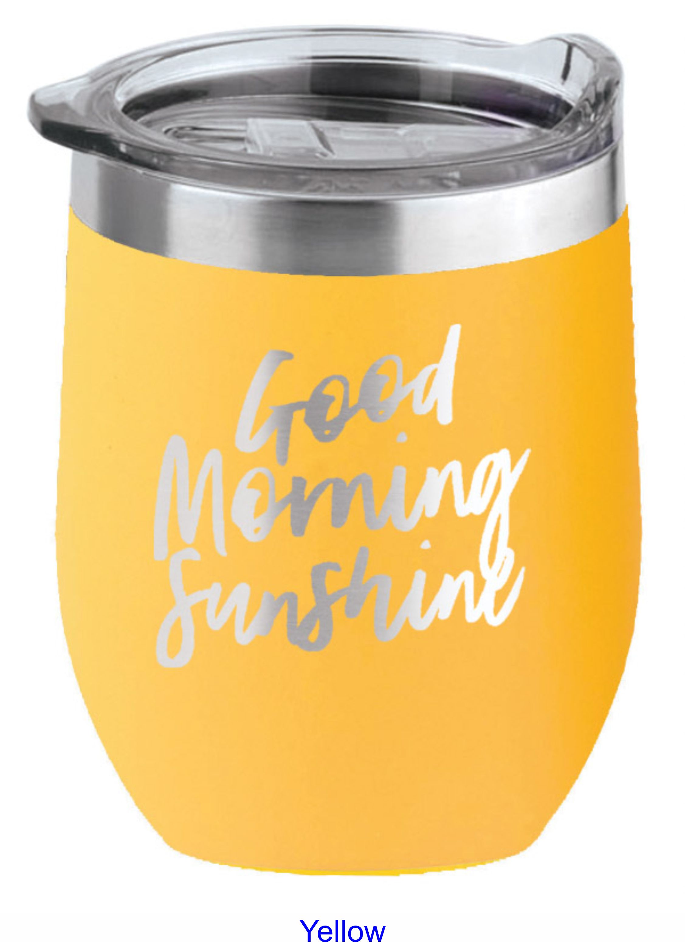 16 Oz. Tahoe Stemless Wine Glass w/Lid Stainless Steel 8