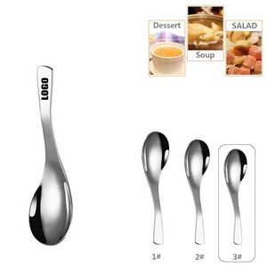 7.16 Inch Silver Dessert Coffee Spoon 2