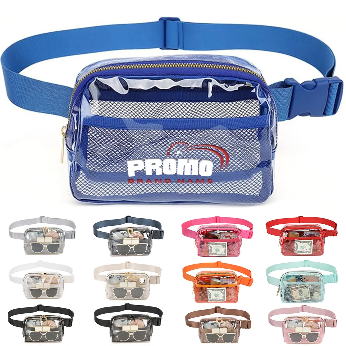 Clear Bag Stadium Approved Crossbody Fanny Belt  Pack Unisex 2