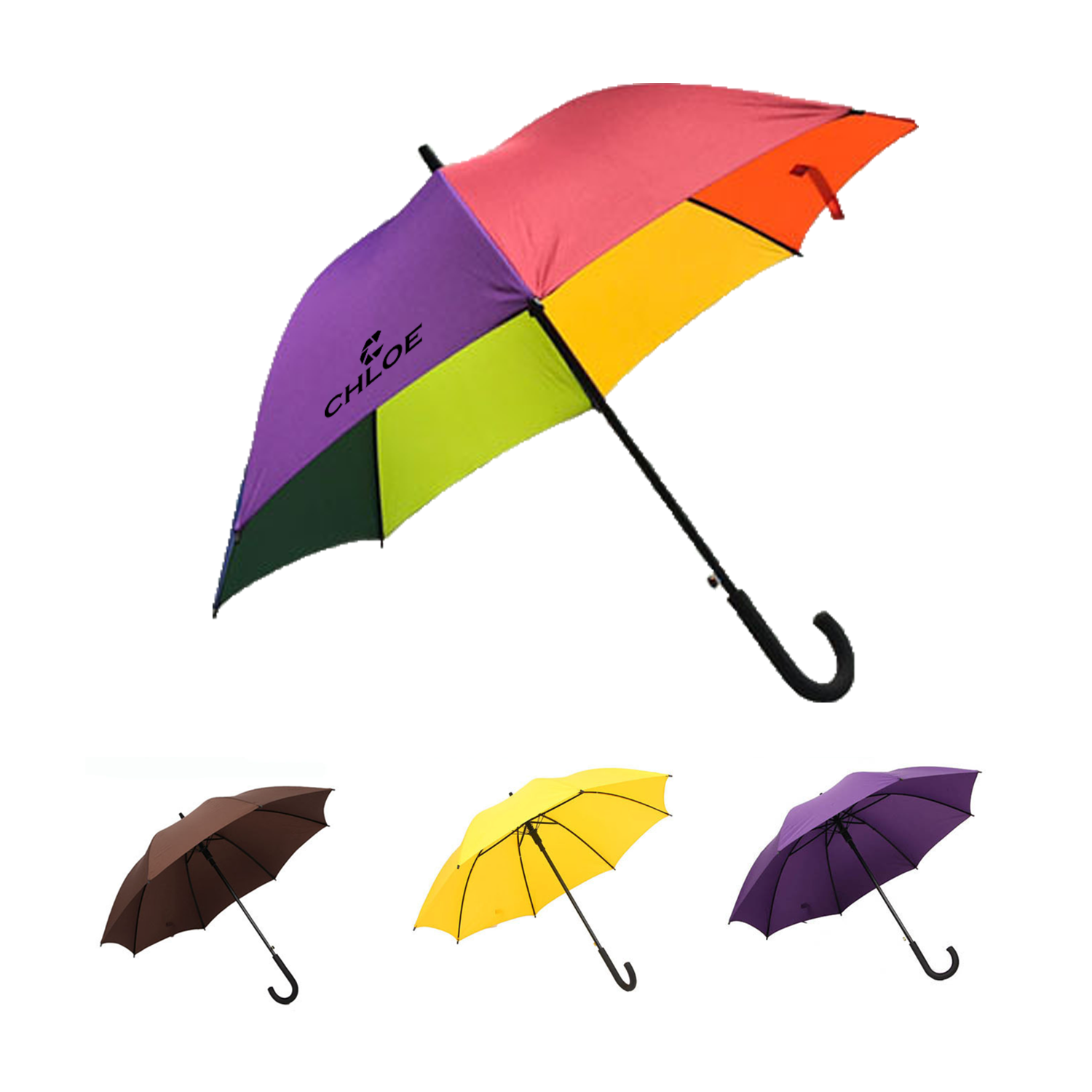 Umbrella Mass Wholesale Automatic Double Bone Bend Handle