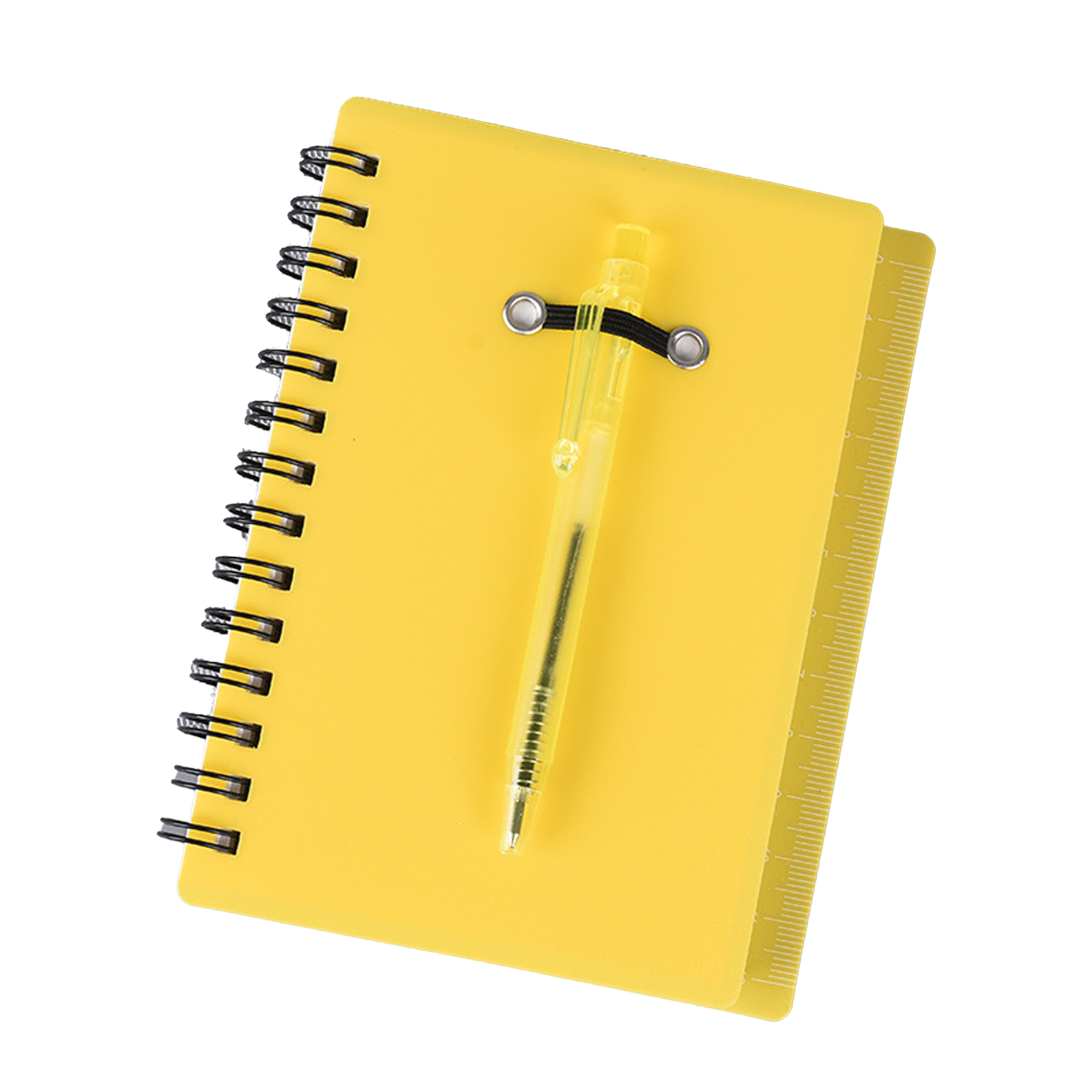 Ruler Cover Spiral Notebook With Pen And Sticky Notes 8