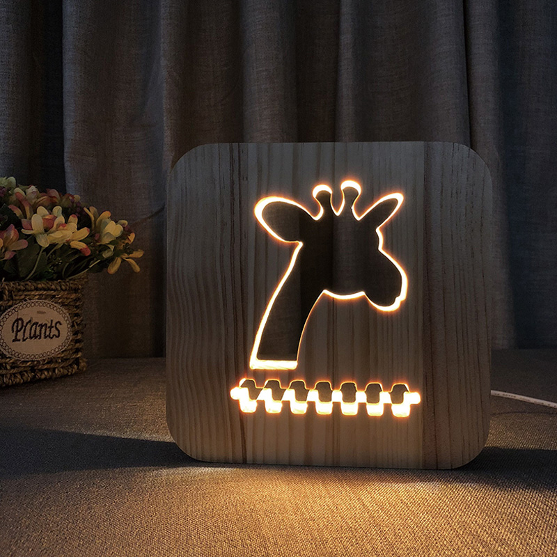 Fully Customizable Wooden Warm Light LED 14