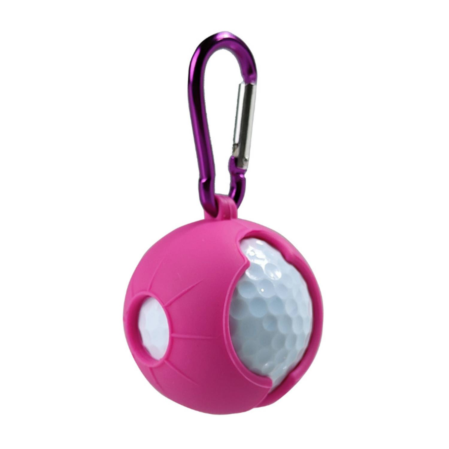 Silicone Golf Ball Holder with Carabiner 2