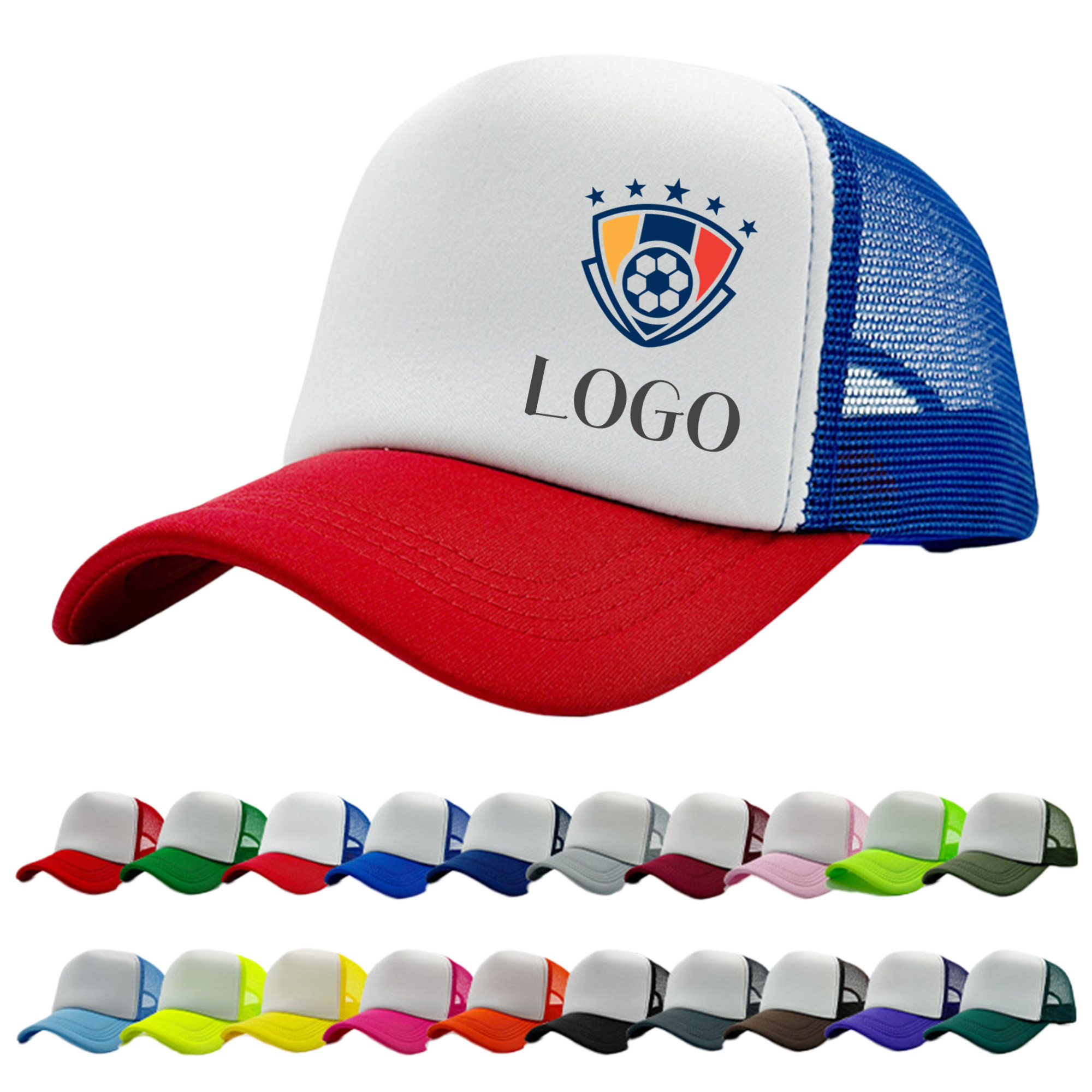 5 Panel Snap Back Foam Trucker Hat 5