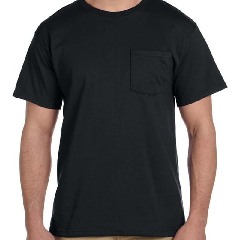 Jerzees 5.6 Oz., 50/50 Heavyweight Blend™ Pocket T-Shirt 3