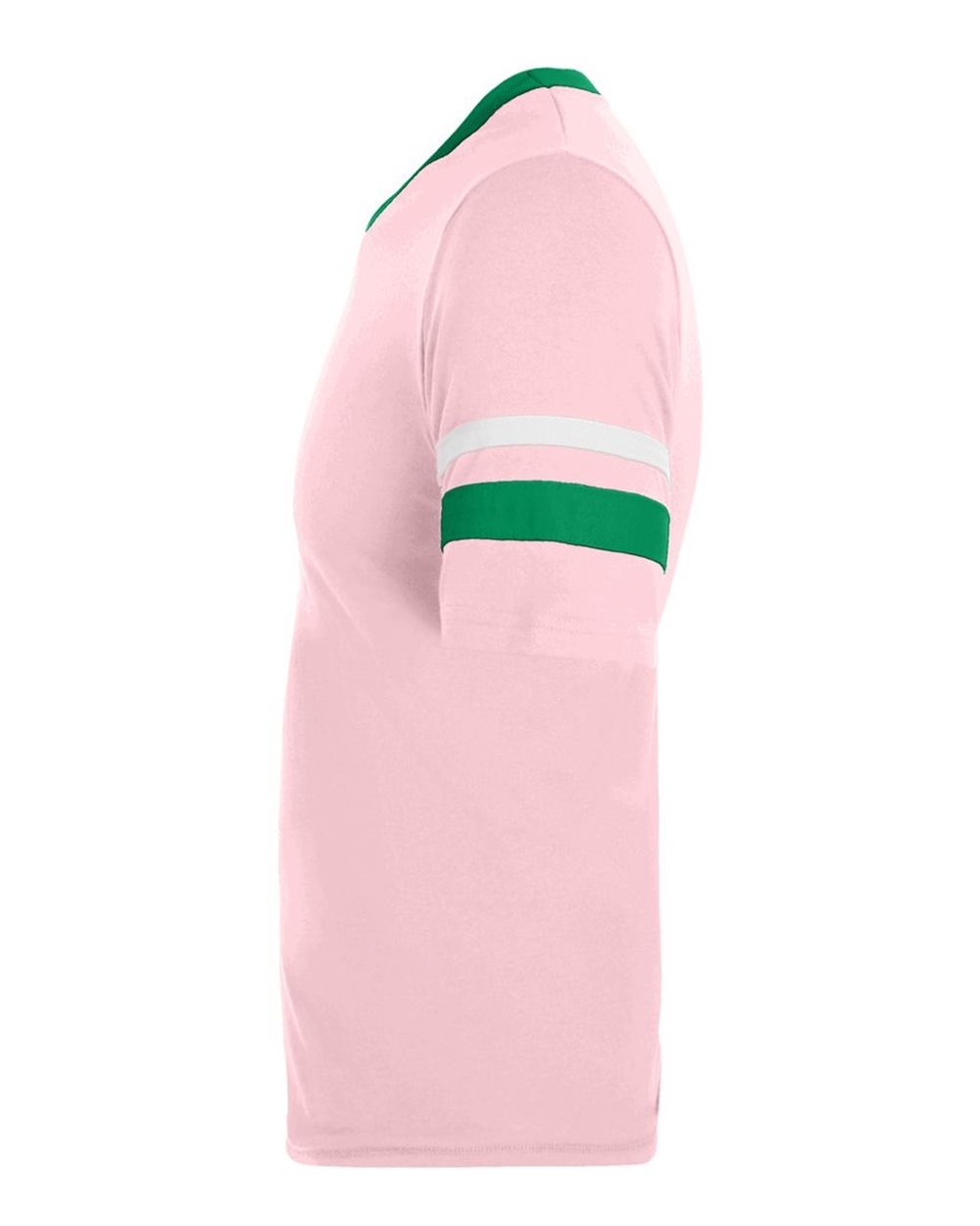 V-Neck Jersey with Striped Sleeves - 360 42
