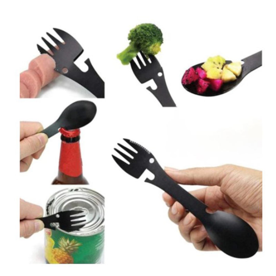 Multi-Function Fork Spoon 5 in 1 Camping Spork 3