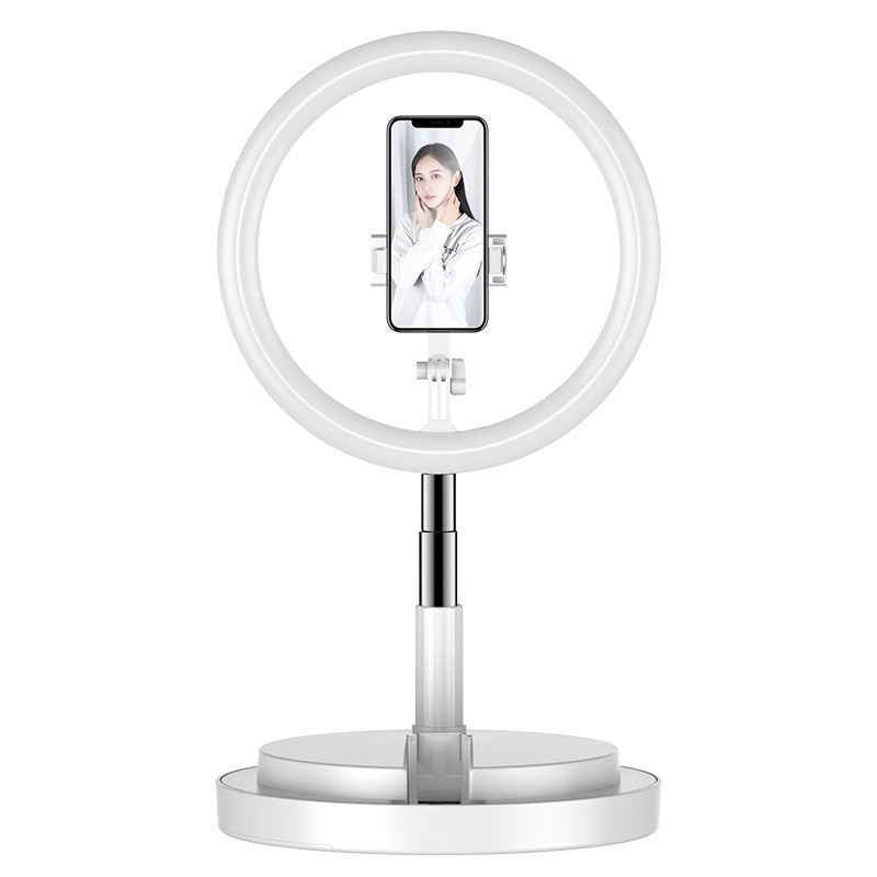 Collapsible Selfie Ring Light with Stand and Phone Holder 5