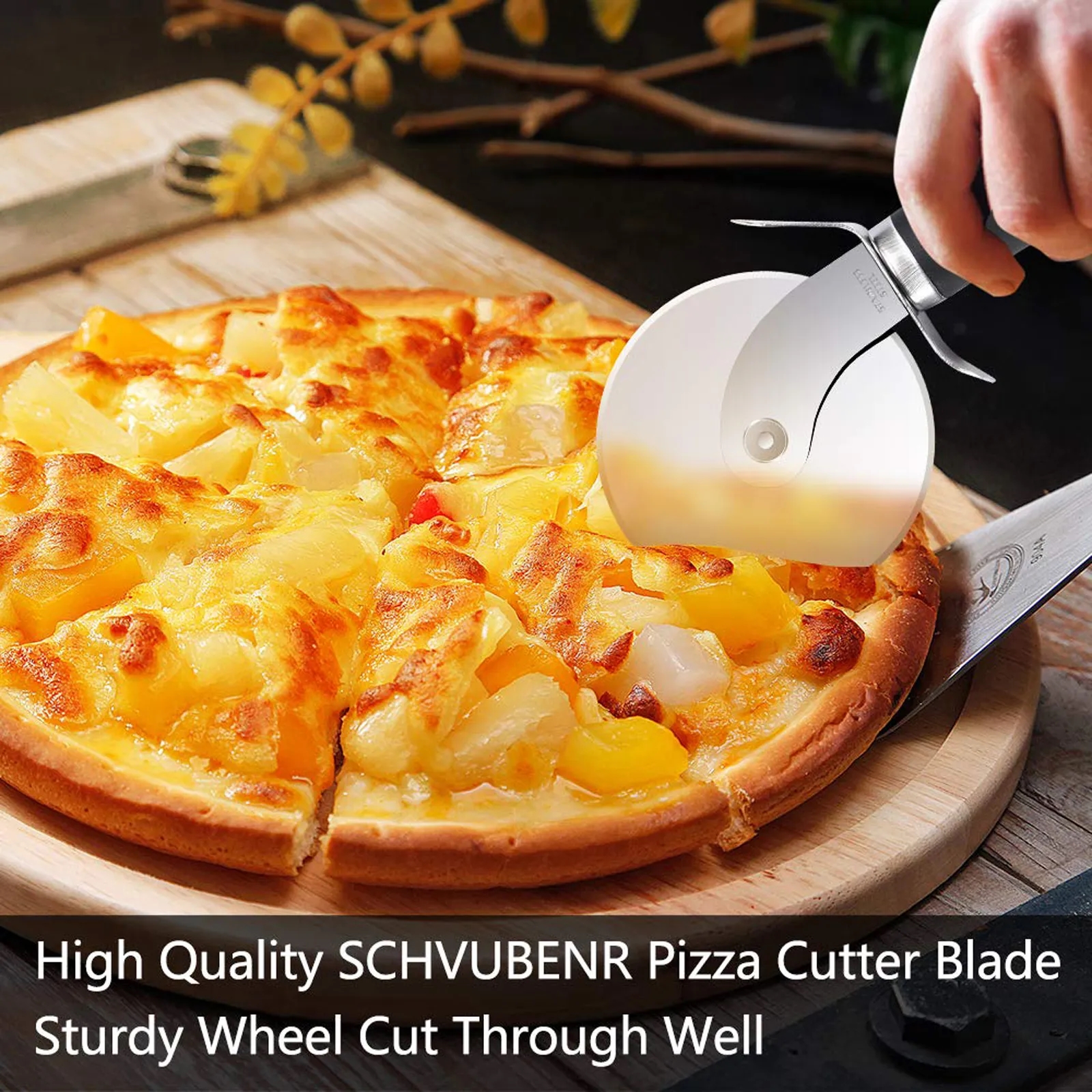 Stainless Steel Pizza Cutter Wheel 5