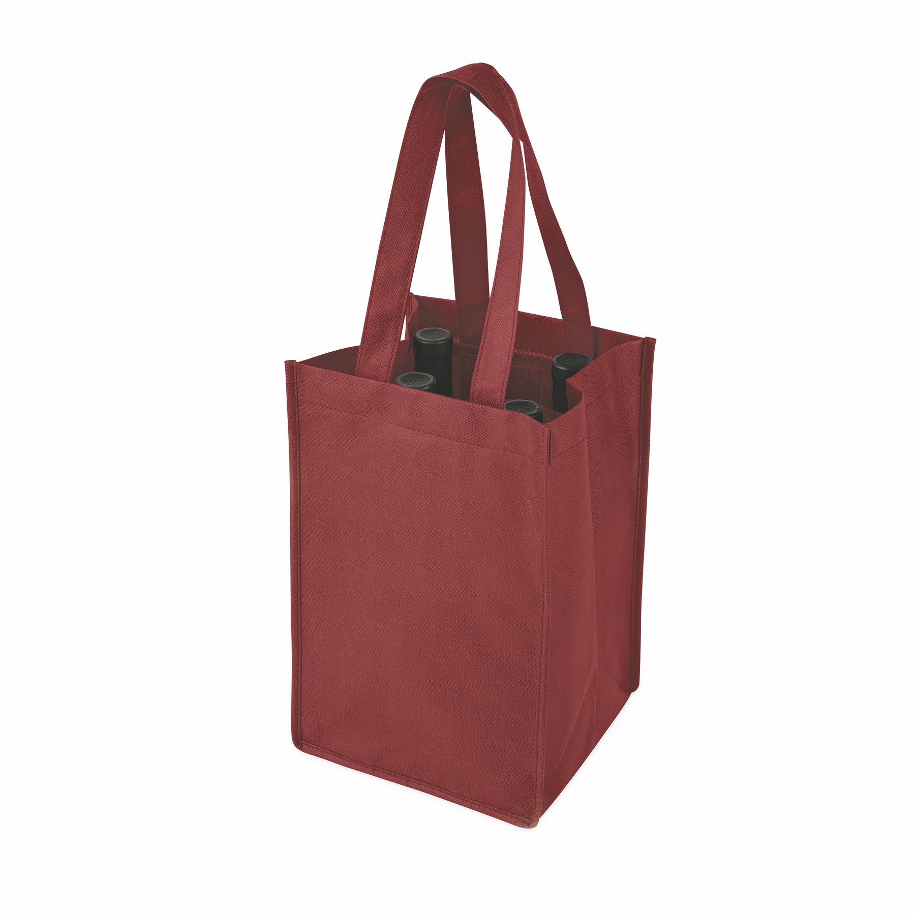 True® 4 Bottle Non-Woven Wine Tote 23