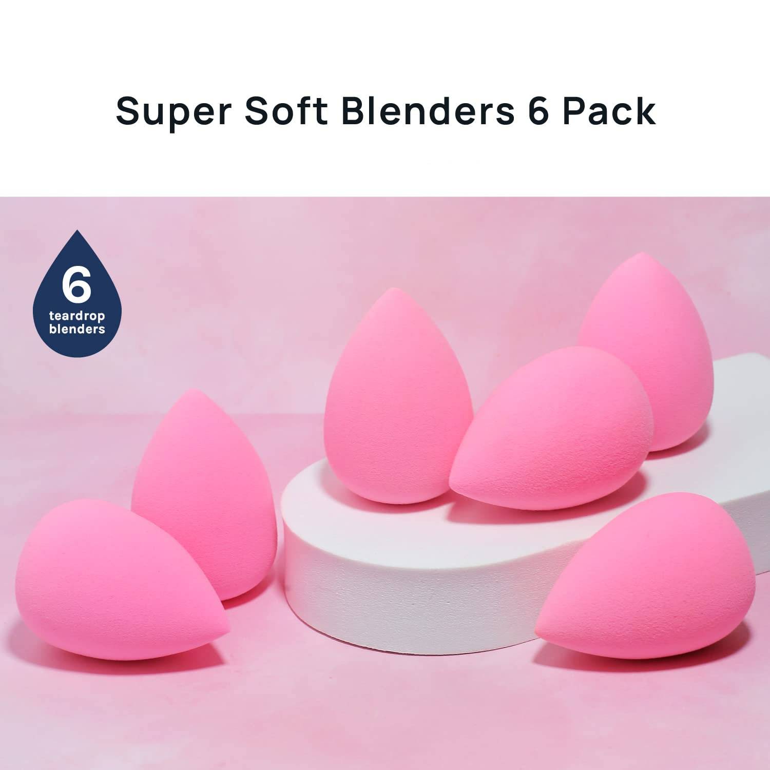 6PCS Soft Wet Dry Dual-Use Makeup Sponge Set 6