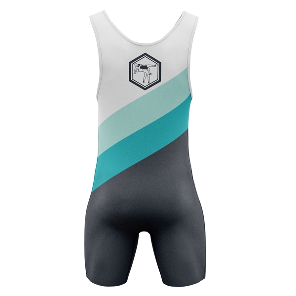 Custom Men's Full Sublimation Wrestling Singlet 4
