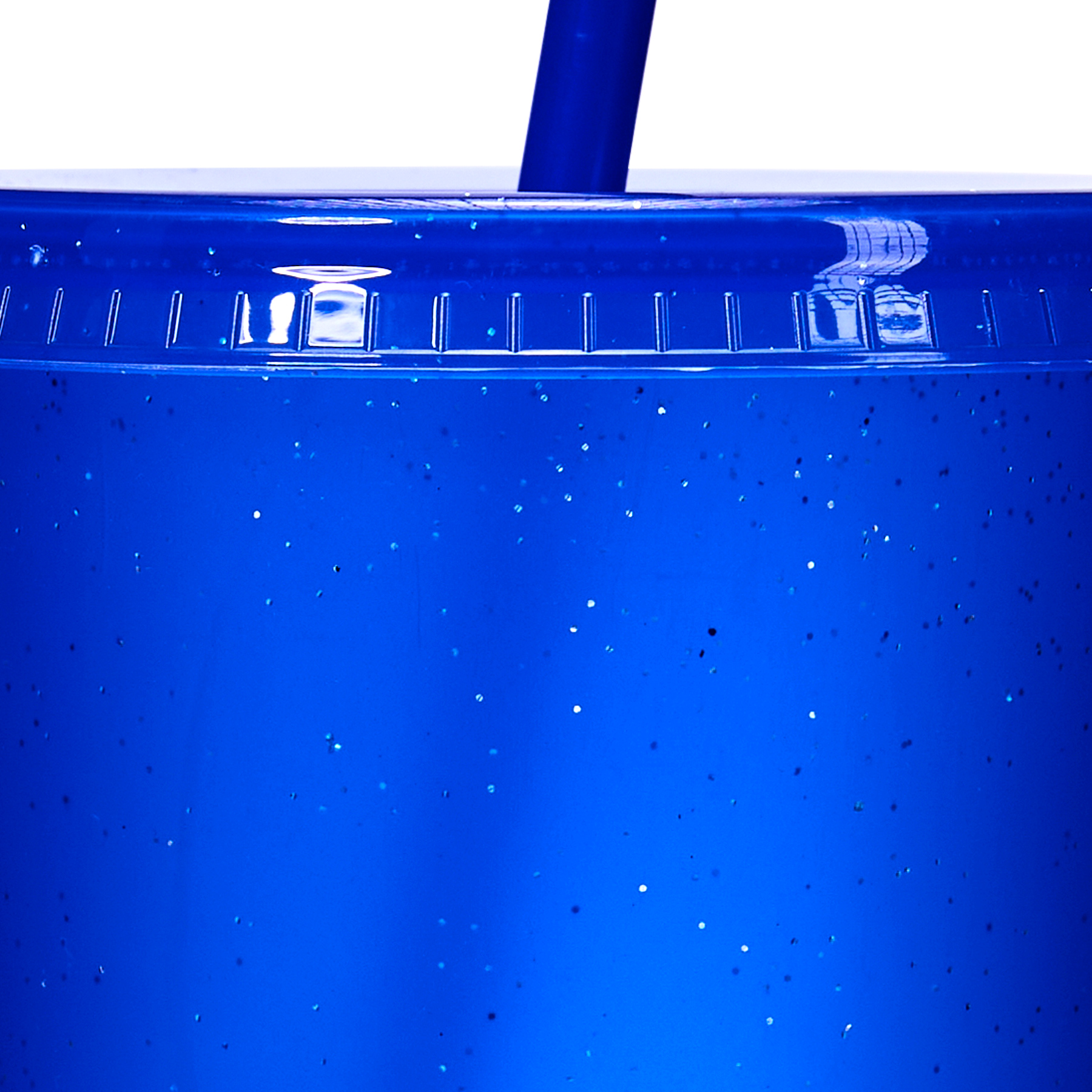 24 Oz Reusable Colorful Glitter Plastic Straw Cup W/ Splash Proof Lid 16