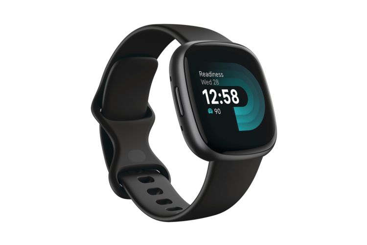 Fitbit Versa 4 Smartwatch - Black/Graphite Aluminum 1