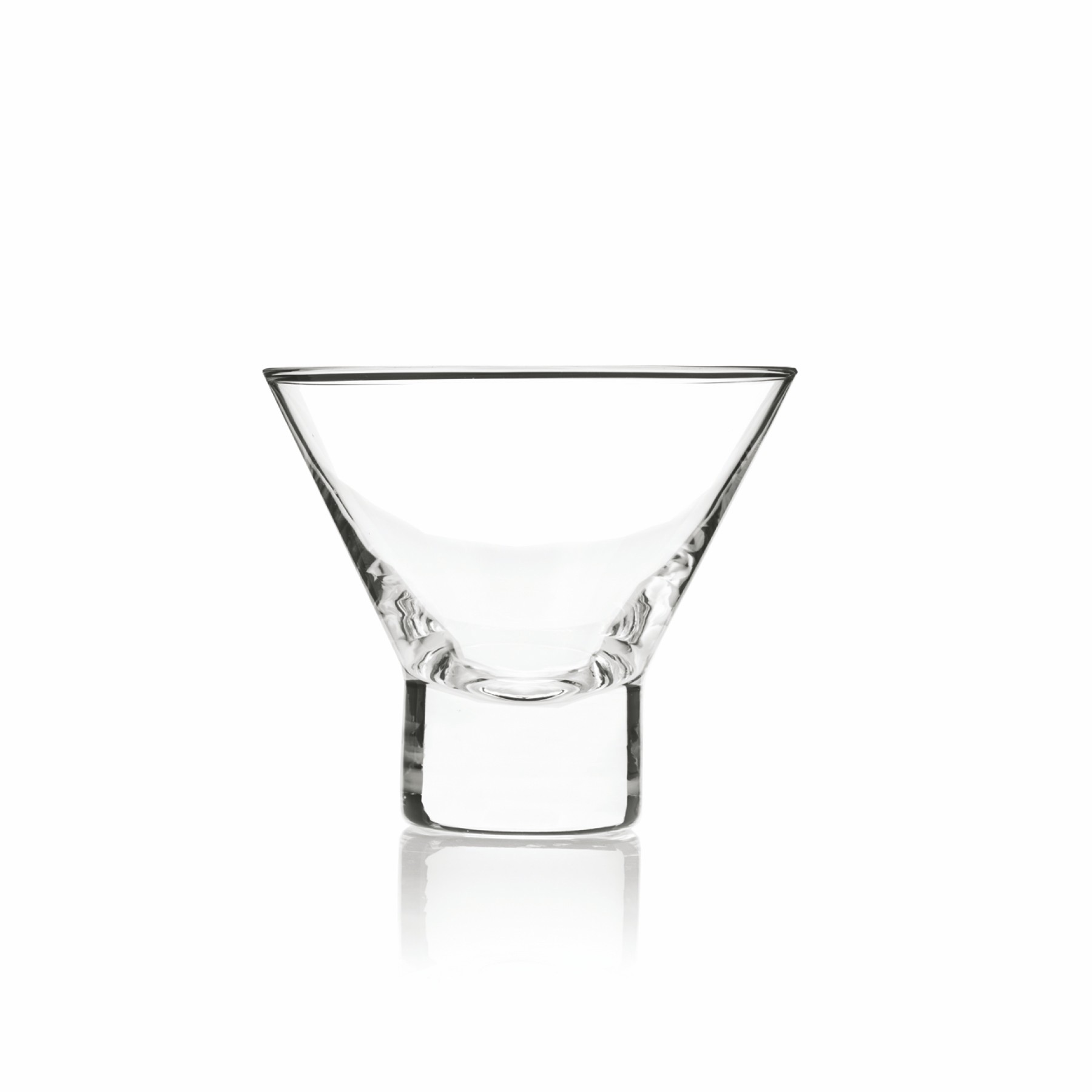 Viski® Raye Heavy Base Crystal Martini Glass, set of 2 3