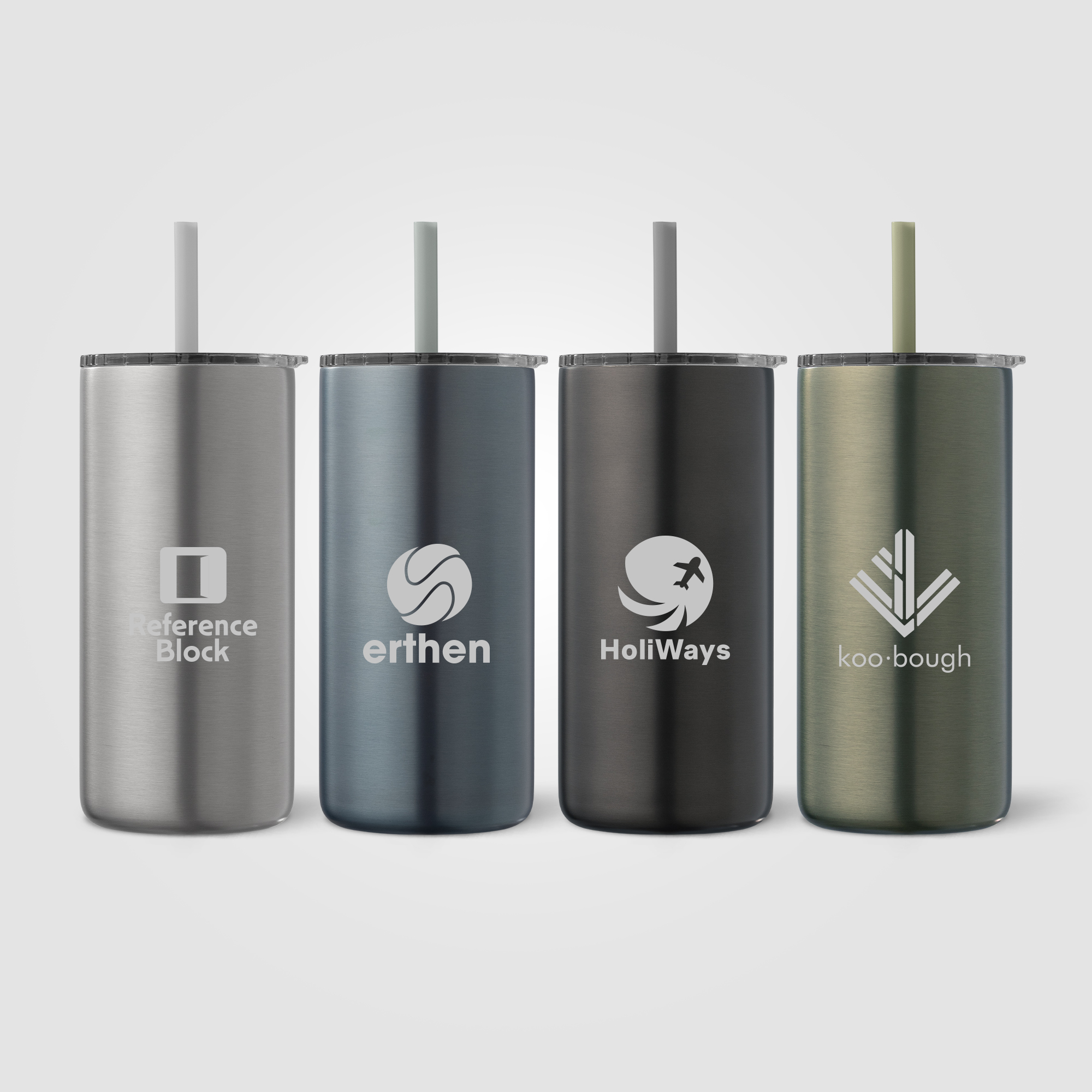 Borealis Stainless Steel Straw Tumbler - 16 oz. 10