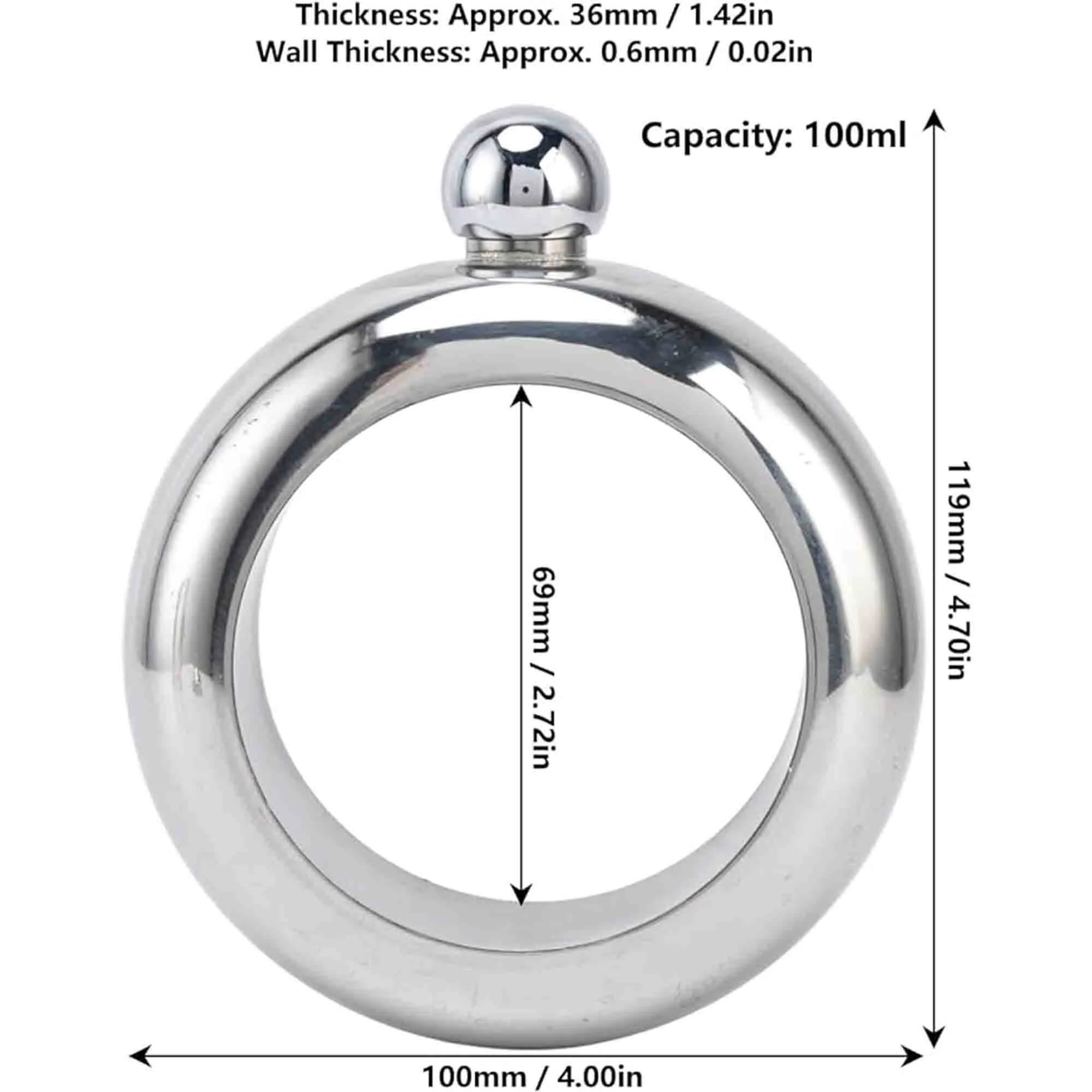 Round Bracelet Shape Wine Pot 2