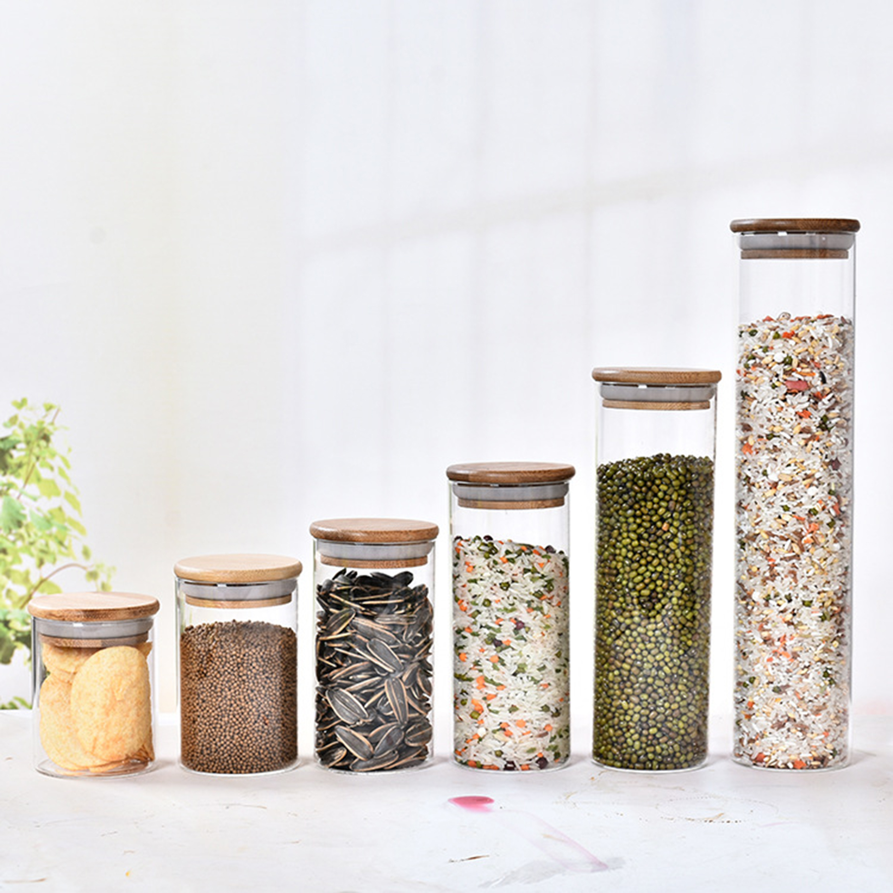 Glass Storage Jar With Lid 3