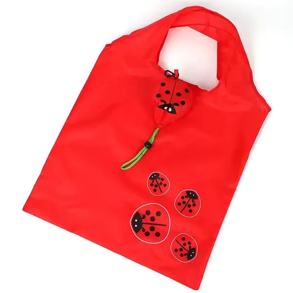 Reusable Ladybug Beetle Foldable Tote Bag 4