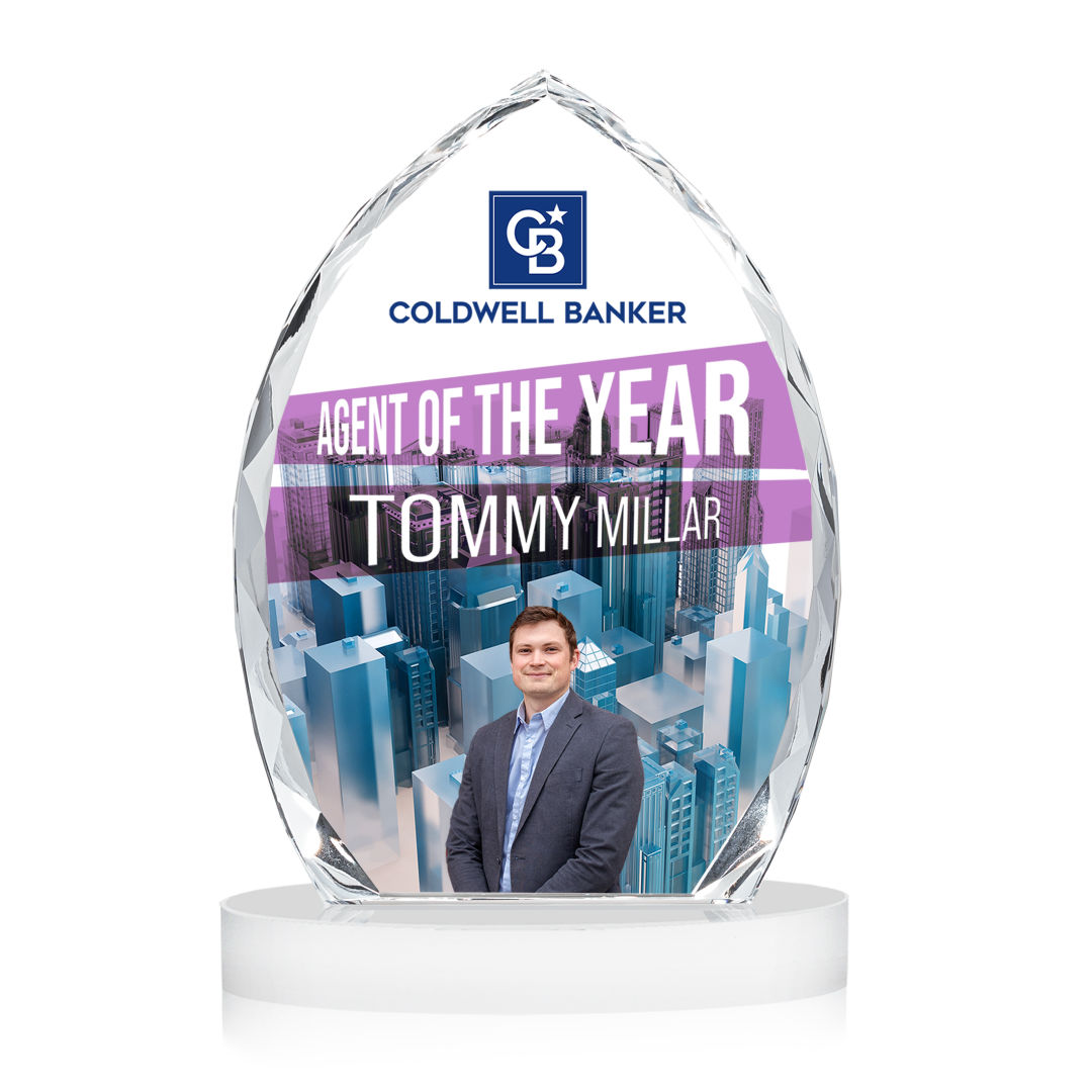 Wilton VividPrint™ Award on Alberton Base - White 1
