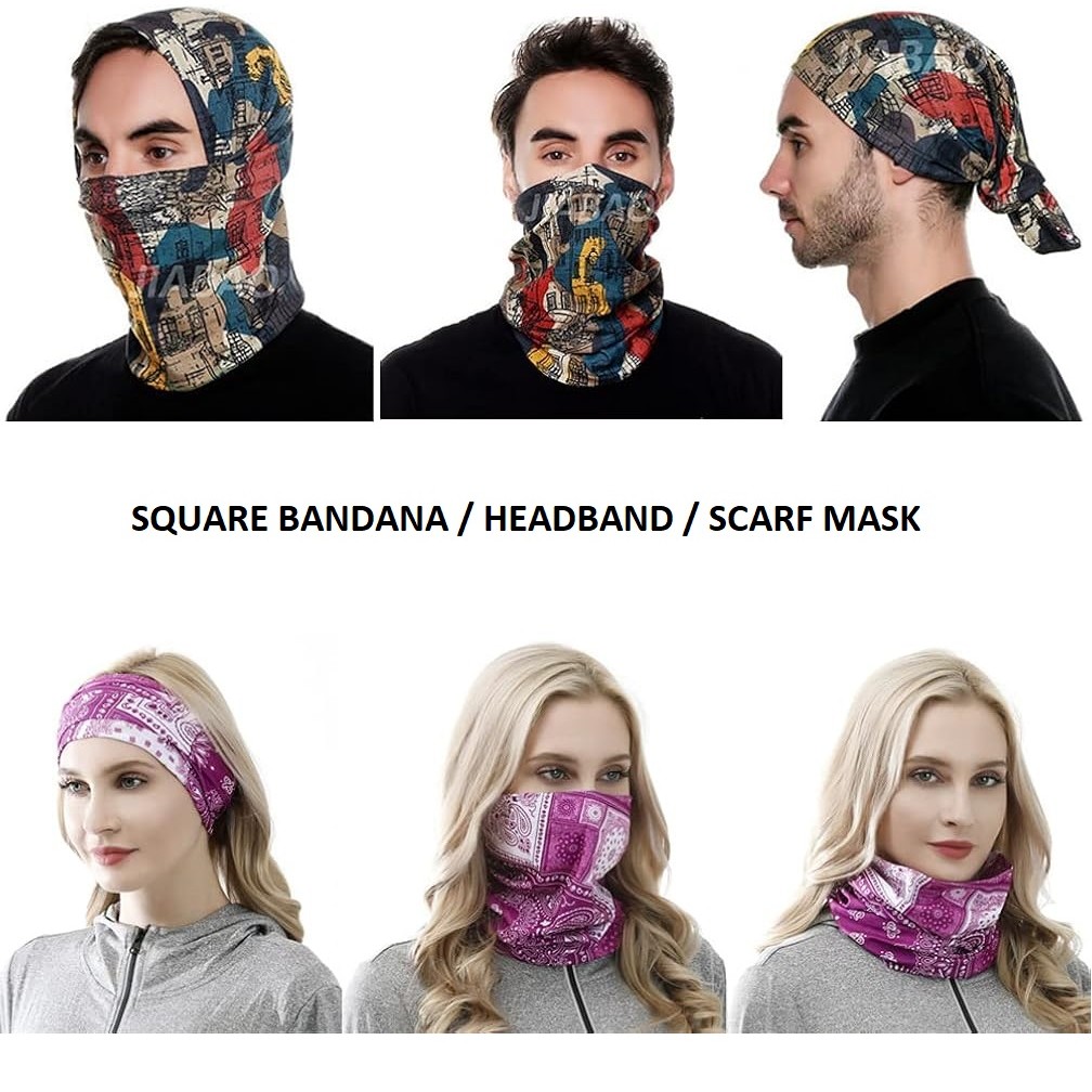 Full Color Square Bandana 22" X 22" 2
