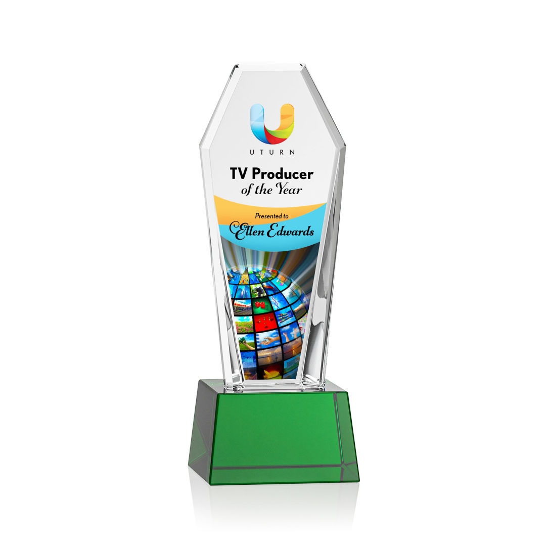 Romford VividPrint™ Award on Base - Green 9