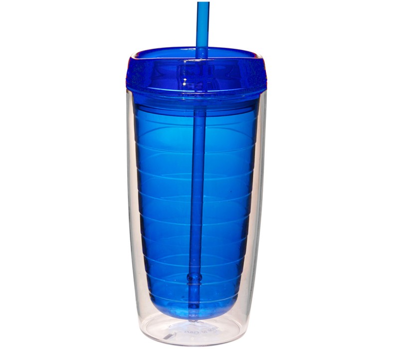 Double Wall Acrylic Tumbler with Straw, 16 oz. 4