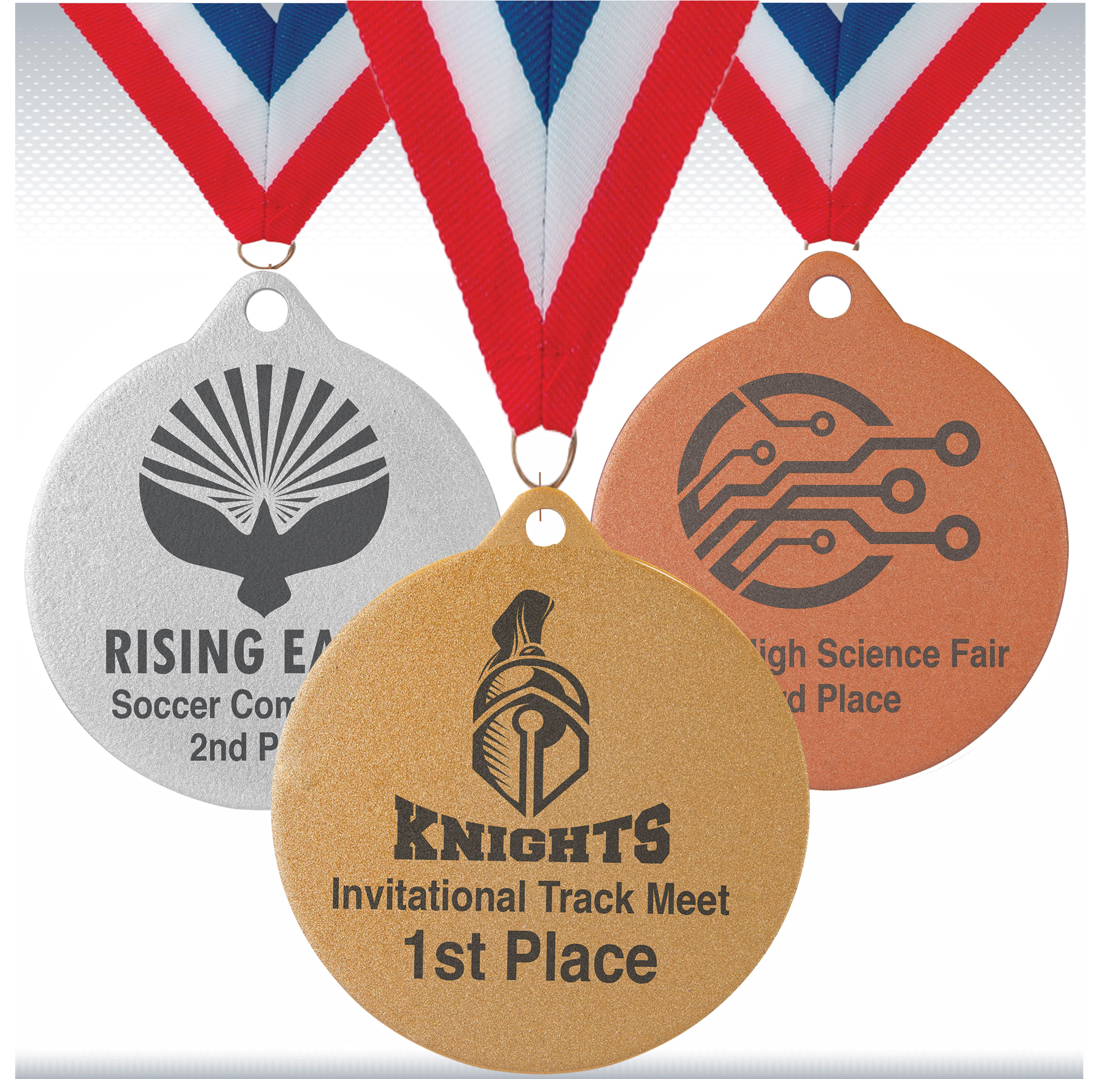 2 3/4" Laserable Medal 8
