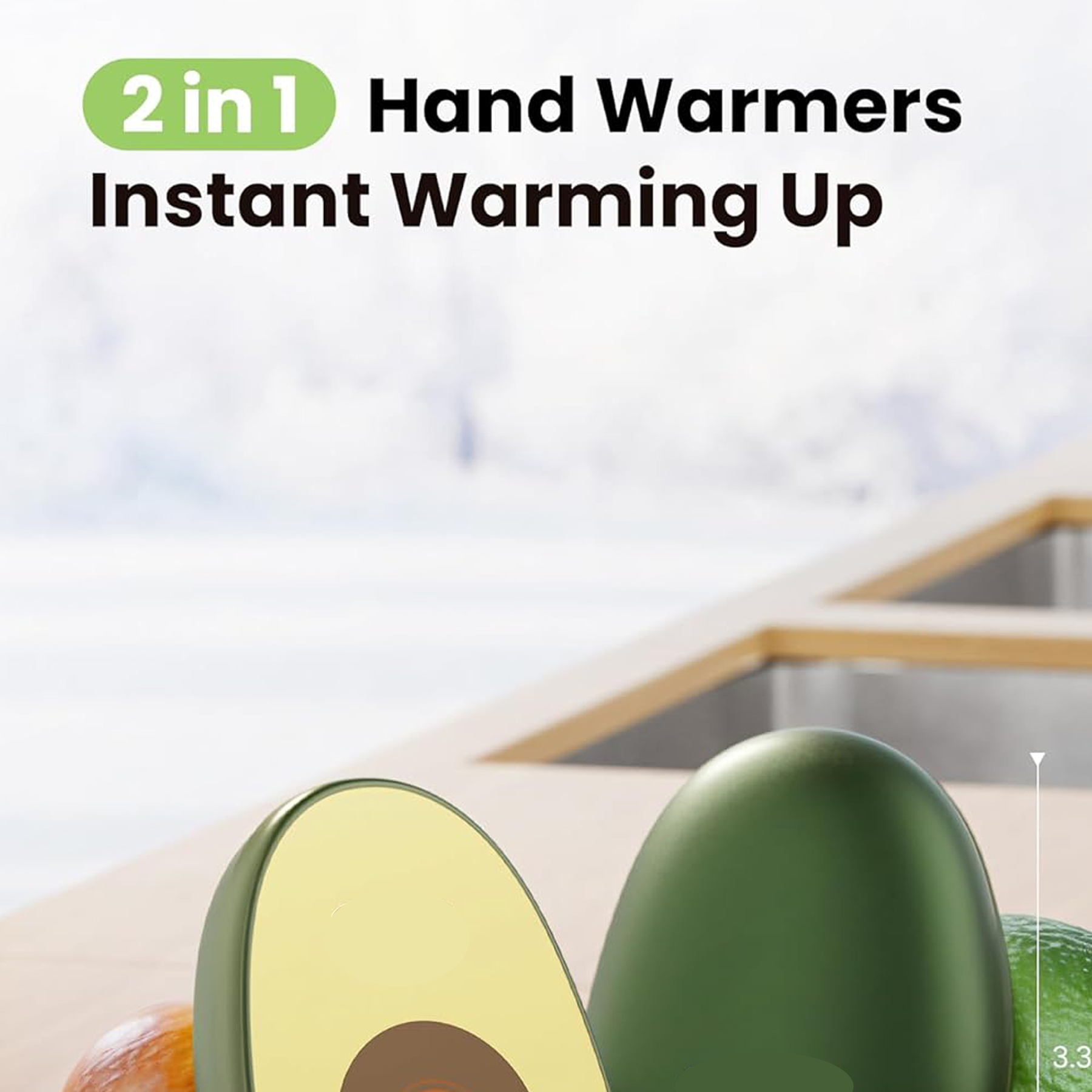 Electric Avocado Hand Warmer 6